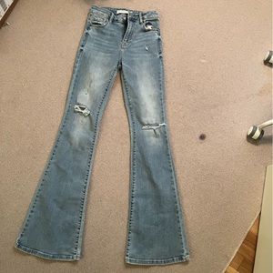 HIDDEN women’s flared jeans light wash size 24